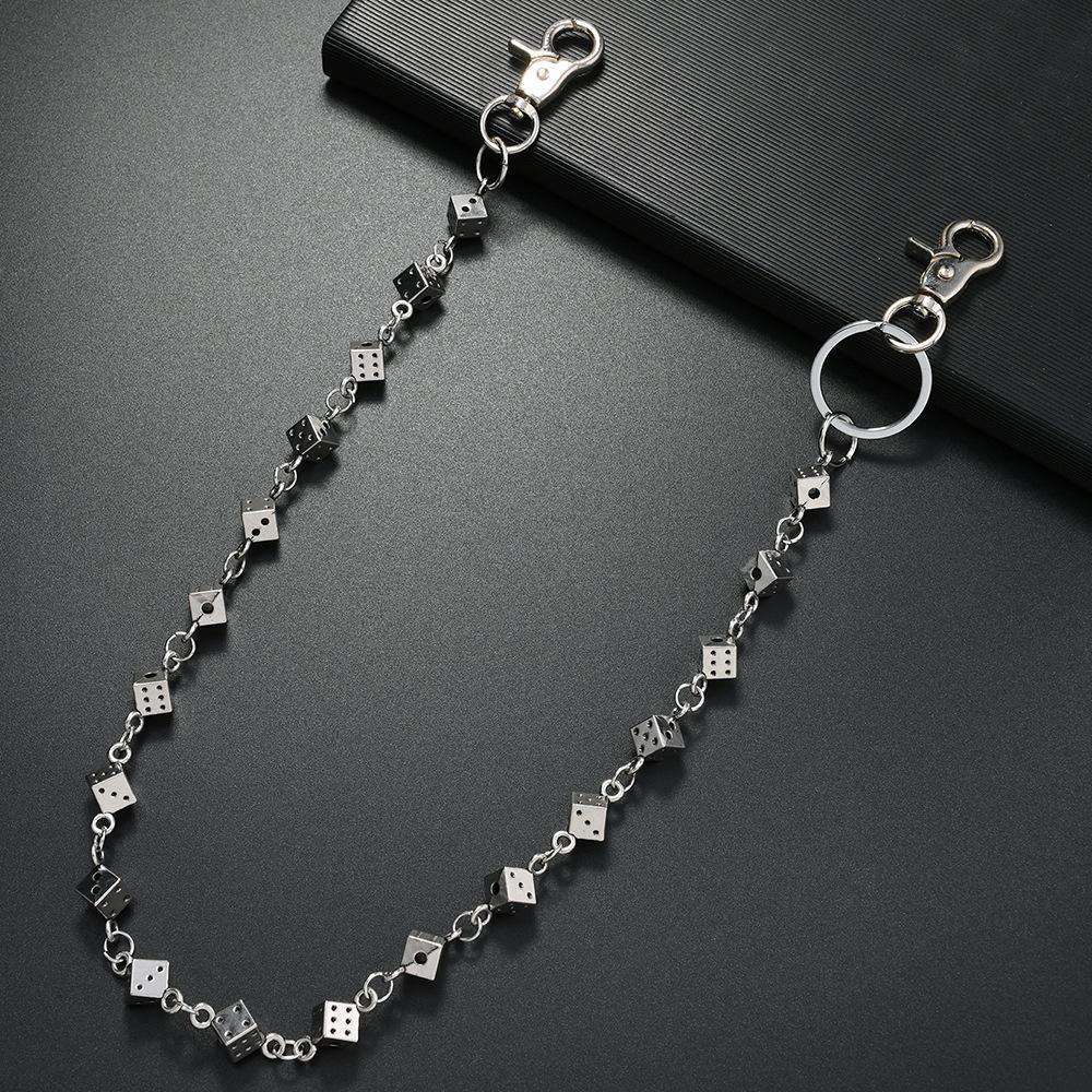 Gothic Dice Jeans Chain Wallet Chain Punk Style Metal Keychain Accessory 1