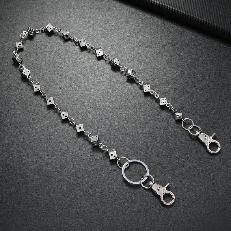 Gothic Dice Jeans Chain Wallet Chain Punk Style Metal Keychain Accessory 2