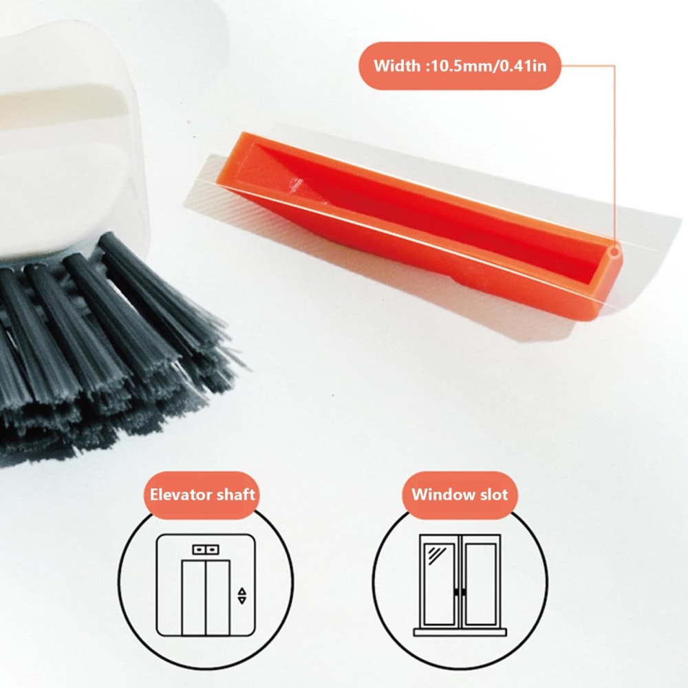 2in1 Window Track Cleaning Brush With Hidden Scraper For Deep Groove Gap Cleaning 4