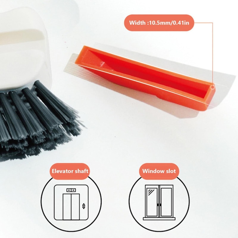 2in1 Window Track Cleaning Brush With Hidden Scraper For Deep Groove Gap Cleaning 4