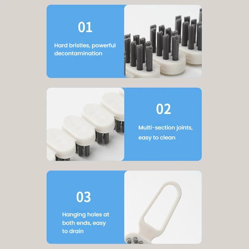 Crevice Cleaning Brush Set for Faucets, Sinks & Tight Spaces 2PCS