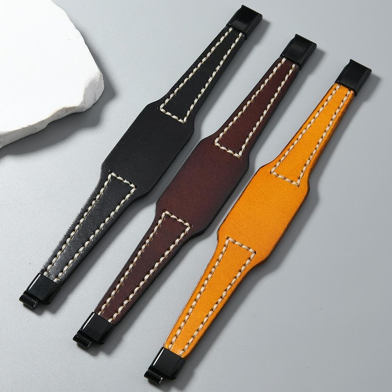 Vintage Hand Stitched Cowhide Leather Couple Bracelet DIY Wristband Gift For Men And Women 2