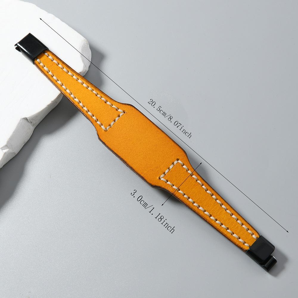 Vintage Hand Stitched Cowhide Leather Couple Bracelet DIY Wristband Gift For Men And Women 4