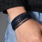Minimalist Braided Leather Bracelet For Men With Magnetic Clasp And Handmade Woven Design 0