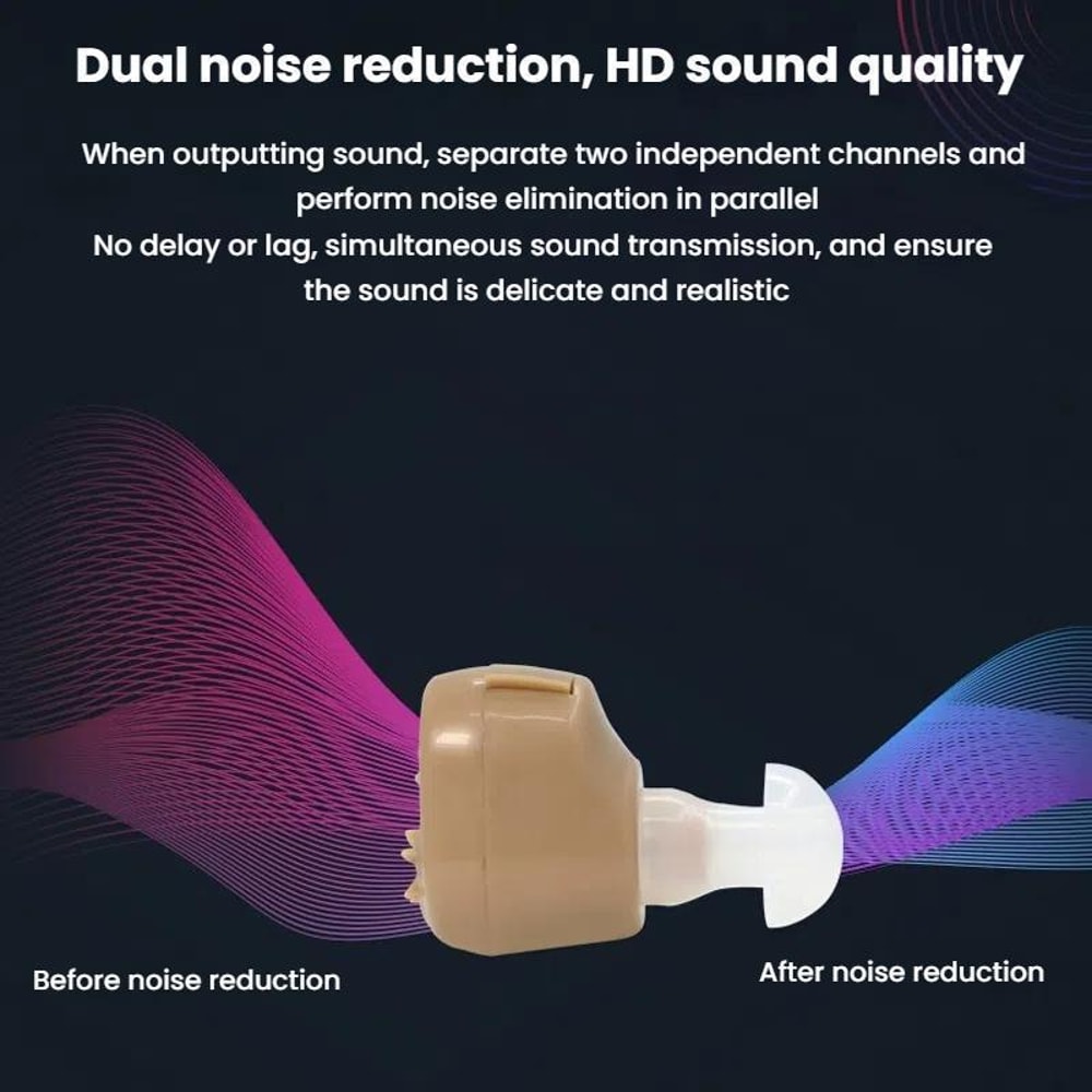 Invisible Hearing Aid Sound Amplifier For Seniors With Noise Reduction And All Day Comfort 10
