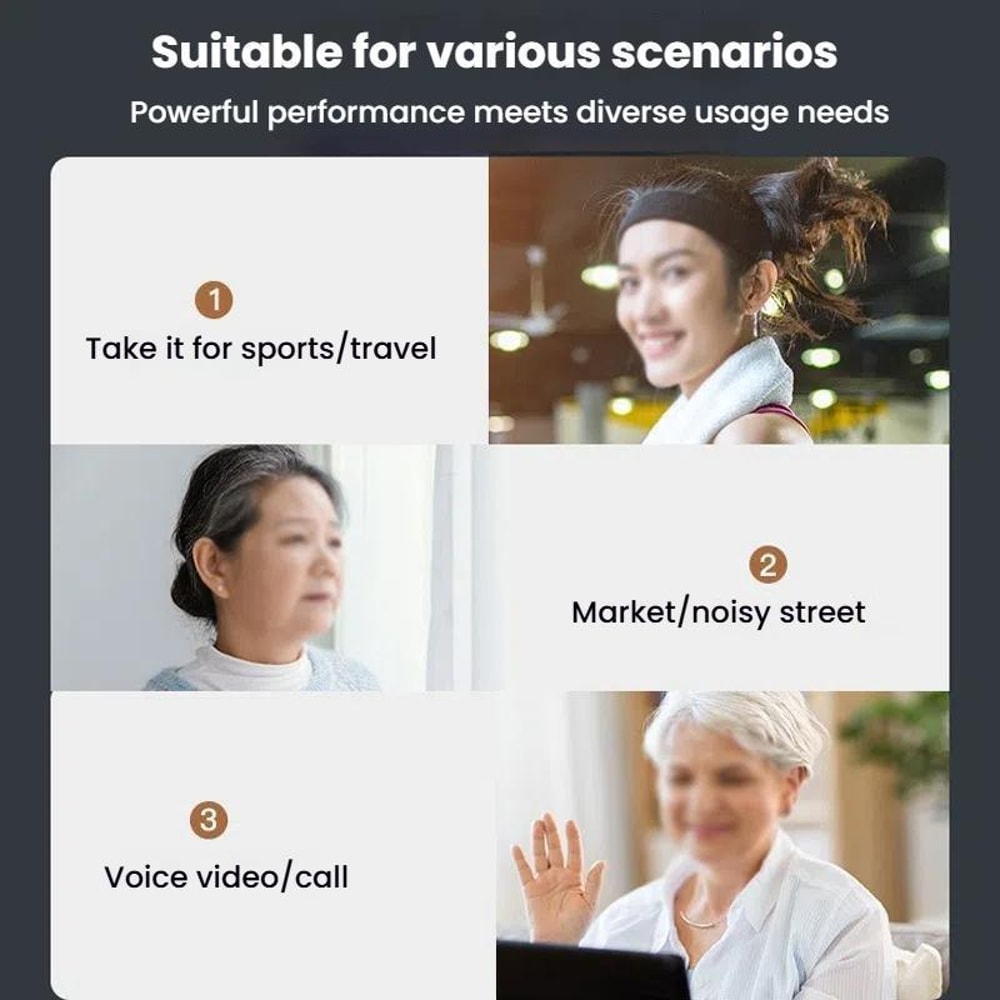Invisible Hearing Aid Sound Amplifier For Seniors With Noise Reduction And All Day Comfort 2
