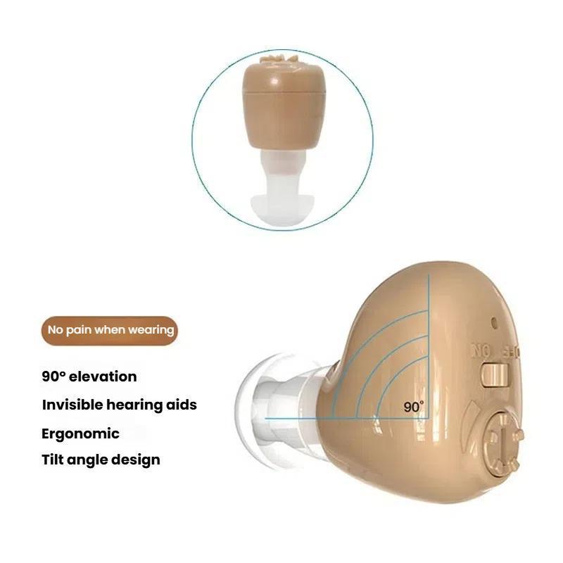 Invisible Hearing Aid Sound Amplifier For Seniors With Noise Reduction And All Day Comfort 4