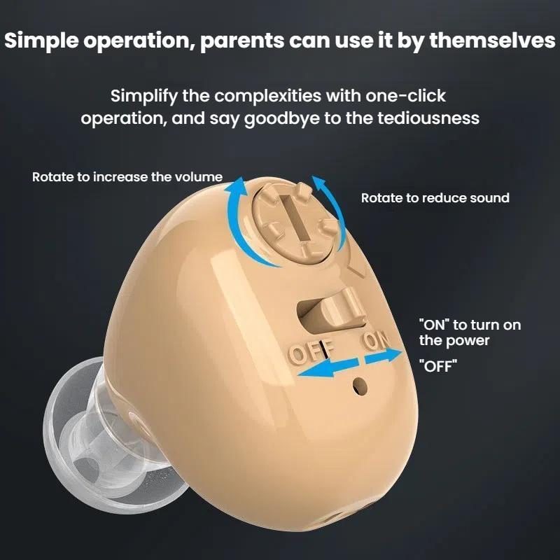 Invisible Hearing Aid Sound Amplifier For Seniors With Noise Reduction And All Day Comfort 8