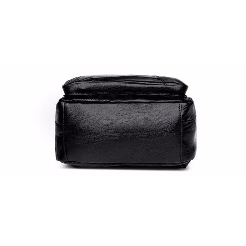PU Leather Backpack Purse For Women Large Capacity Travel Backpack Everyday School Bag 1