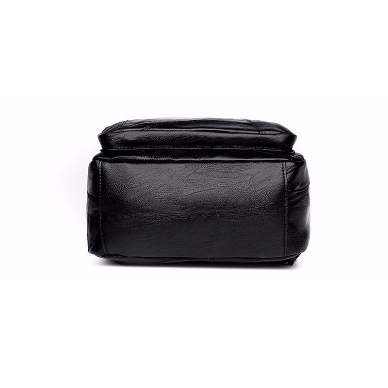 PU Leather Backpack Purse For Women Large Capacity Travel Backpack Everyday School Bag 1