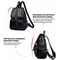 PU Leather Backpack Purse For Women Large Capacity Travel Backpack Everyday School Bag 3