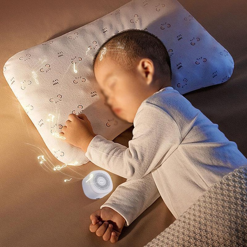 Baby White Noise Sleep Machine With 7Color Night Light Timer 1