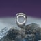 Sterling Silver Charm Bead Heart With Zircon PlatinumPlated DIY Bracelet Charm 1