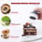 2pcs Powder Sugar Shaker & Flour Sifter for Baking, Cocoa Dusting and Coffee Decoration