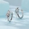Sterling Silver Flying Dragon Earrings with Zircon Accent Gothic Fantasy Jewelry