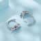 Sterling Silver Flying Dragon Earrings with Zircon Accent Gothic Fantasy Jewelry