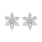 Winter Glow Sterling Silver Snowflake Stud Earrings with Zircon Hypoallergenic Snowflake Jewelry
