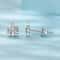 Winter Glow Sterling Silver Snowflake Stud Earrings with Zircon Hypoallergenic Snowflake Jewelry