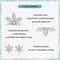 Winter Glow Sterling Silver Snowflake Stud Earrings with Zircon Hypoallergenic Snowflake Jewelry