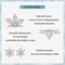 Winter Glow Sterling Silver Snowflake Stud Earrings with Zircon Hypoallergenic Snowflake Jewelry