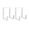 Acrylic Book Display Stand Set of 2 Clear Picture Frame Holder for Books, Photos & Art Displays