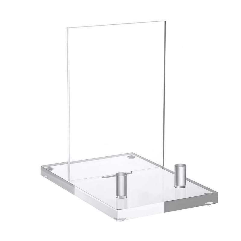 CrystalClear Acrylic Display Stand for Books, Photos & Plates