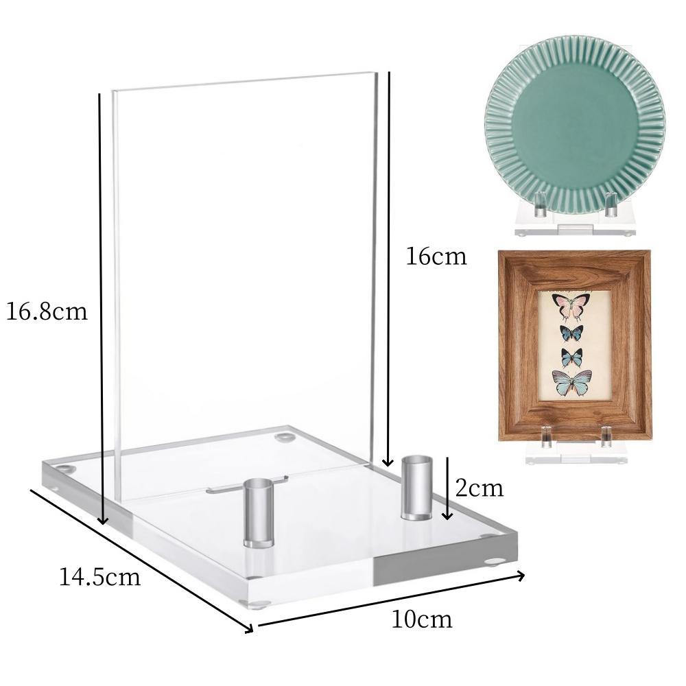 CrystalClear Acrylic Display Stand for Books, Photos & Plates