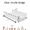2PCS Clear Acrylic Makeup Brush Holder Organizer For Vanity Display And Cosmetic Storage 1