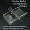 2PCS Clear Acrylic Makeup Brush Holder Organizer For Vanity Display And Cosmetic Storage 3