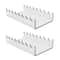 2PCS Clear Acrylic Makeup Brush Holder Organizer For Vanity Display And Cosmetic Storage 2