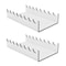 2PCS Clear Acrylic Makeup Brush Holder Organizer For Vanity Display And Cosmetic Storage 2