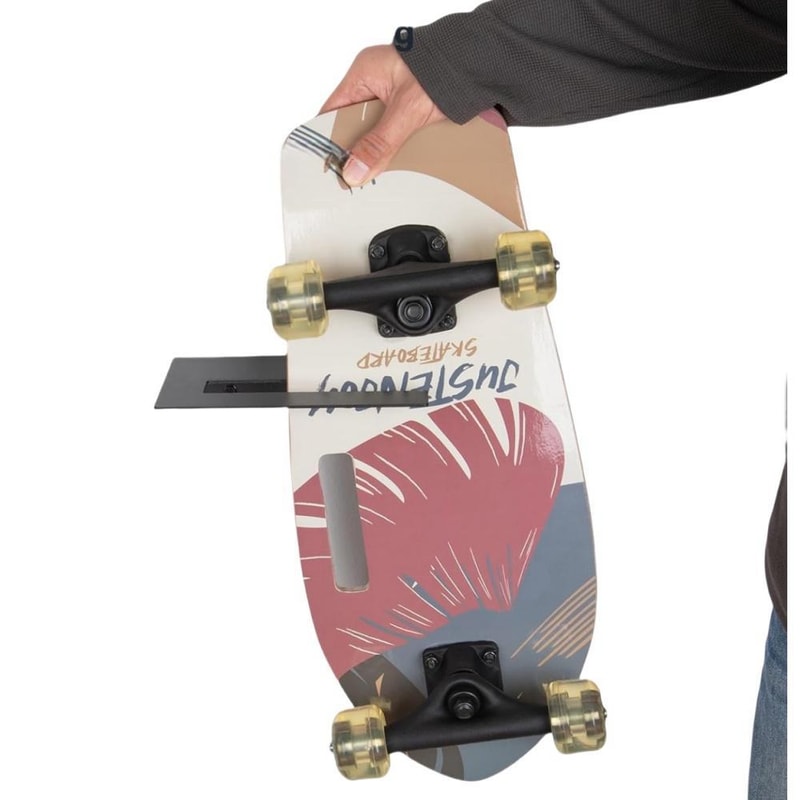 2PCS Skateboard Wall Mount Metal Display Rack For Garage Bedroom Living Room Storage 4