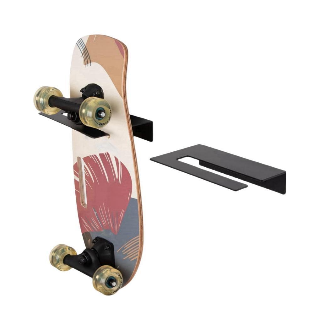2PCS Skateboard Wall Mount Metal Display Rack For Garage Bedroom Living Room Storage 5