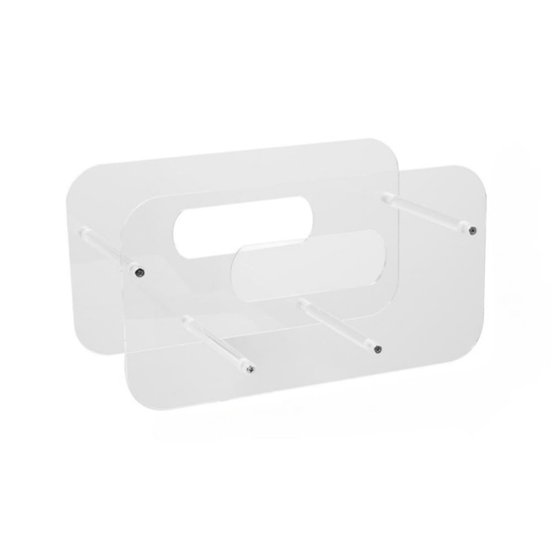 Clear Acrylic Plate Display Stand Organizer for Dinner Plates, Books & Photo Frames