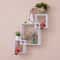 Modern 3Piece Floating Wall Shelf Set Decorative Square Wall Display Shelf Organizer 0