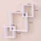 Modern 3Piece Floating Wall Shelf Set Decorative Square Wall Display Shelf Organizer 1