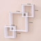 Modern 3Piece Floating Wall Shelf Set Decorative Square Wall Display Shelf Organizer 1