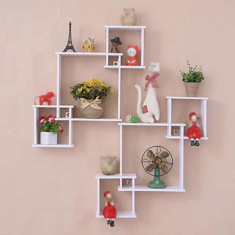 Modern 3Piece Floating Wall Shelf Set Decorative Square Wall Display Shelf Organizer 2