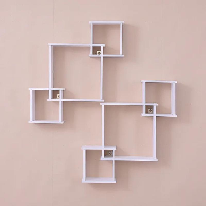 Modern 3Piece Floating Wall Shelf Set Decorative Square Wall Display Shelf Organizer 3