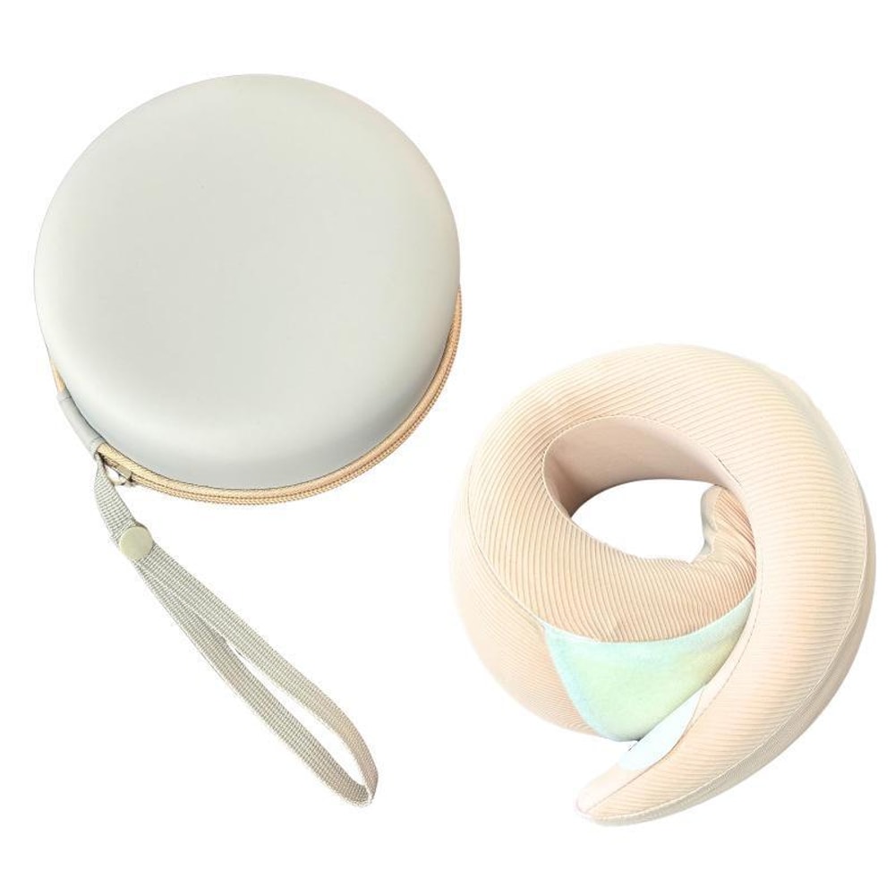 Travel Neck Pillow Storage Case EVA Protective Carry Bag for Memory Foam Airplane Pillows