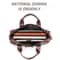Vintage Cowhide Leather Briefcase Large Capacity Business Laptop Messenger Bag 5