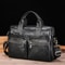 Vintage Cowhide Leather Briefcase Large Capacity Business Laptop Messenger Bag 11