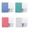 10PCS Deli A4 Lever Arch File Binder Set of 10, Transparent PP Document Organizer for 80 Sheets Random Color