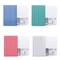 10PCS Deli A4 Lever Arch File Binder Set of 10, Transparent PP Document Organizer for 80 Sheets Random Color