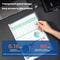 10PCS Deli A4 Lever Arch File Binder Set of 10, Transparent PP Document Organizer for 80 Sheets Random Color