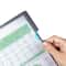10PCS Deli A4 Lever Arch File Binder Set of 10, Transparent PP Document Organizer for 80 Sheets Random Color