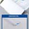 10PCS Deli A4 Lever Arch File Binder Set of 10, Transparent PP Document Organizer for 80 Sheets Random Color