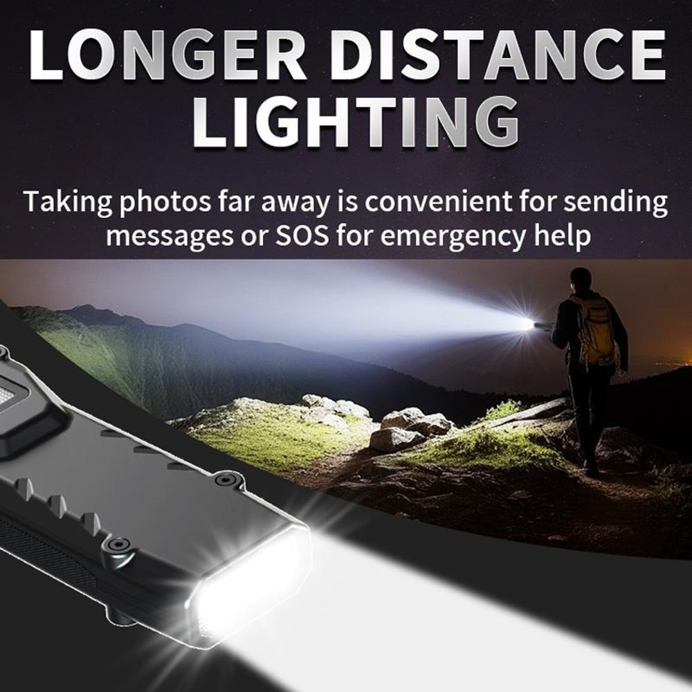 Rechargeable EDC Flashlight with UV Light, SOS Modes & Pocket Pen Clip