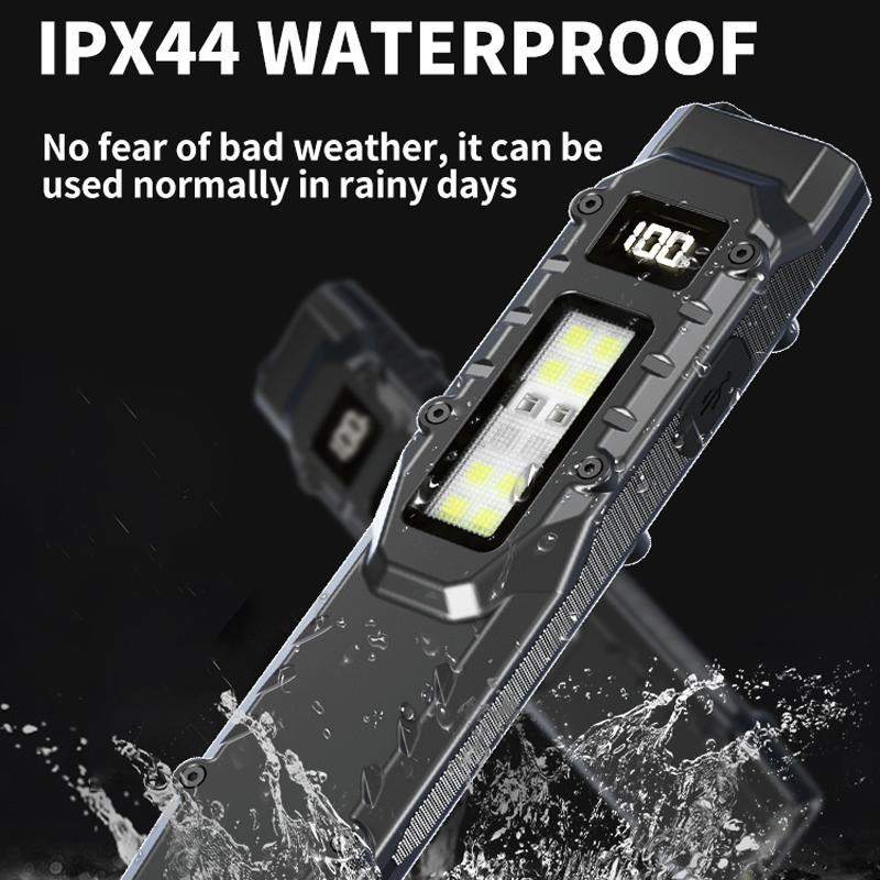 Rechargeable EDC Flashlight with UV Light, SOS Modes & Pocket Pen Clip