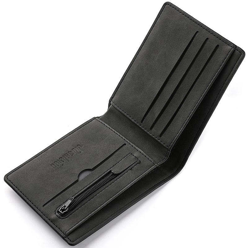 Mens Leather Wallet With Zipper Coin Pocket And Multi Card Holder 4